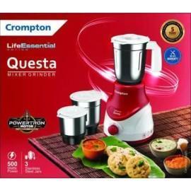 क्रॉम्पटन क्वेस्टा मिक्सर ग्राइंडर (3 जार, लाल और सफेद), Crompton Questa Mixer Grinder (3 Jars, Red & White)